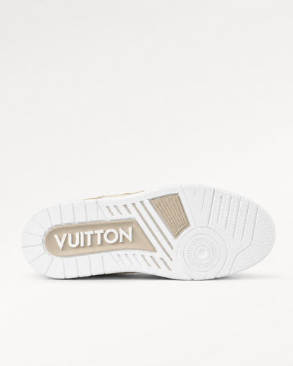 LOUIS VUITTON TRAINER BEIGE MONOGRAM FLOWER
