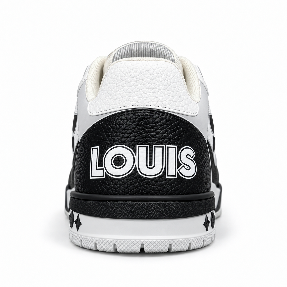 LOUIS VUITTON BLACk & WHITE MONOGRAM FLOWER