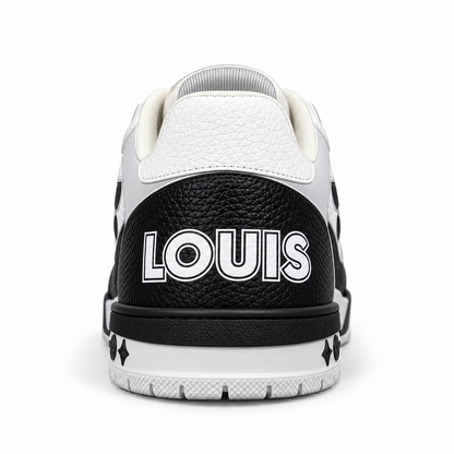 LOUIS VUITTON BLACk & WHITE MONOGRAM FLOWER